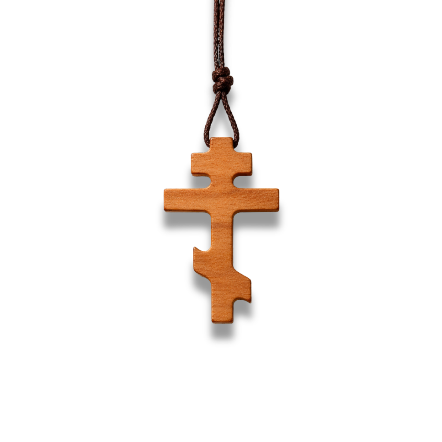 Russian Orthodox Cross - Olive Wood - Made in Nazareth