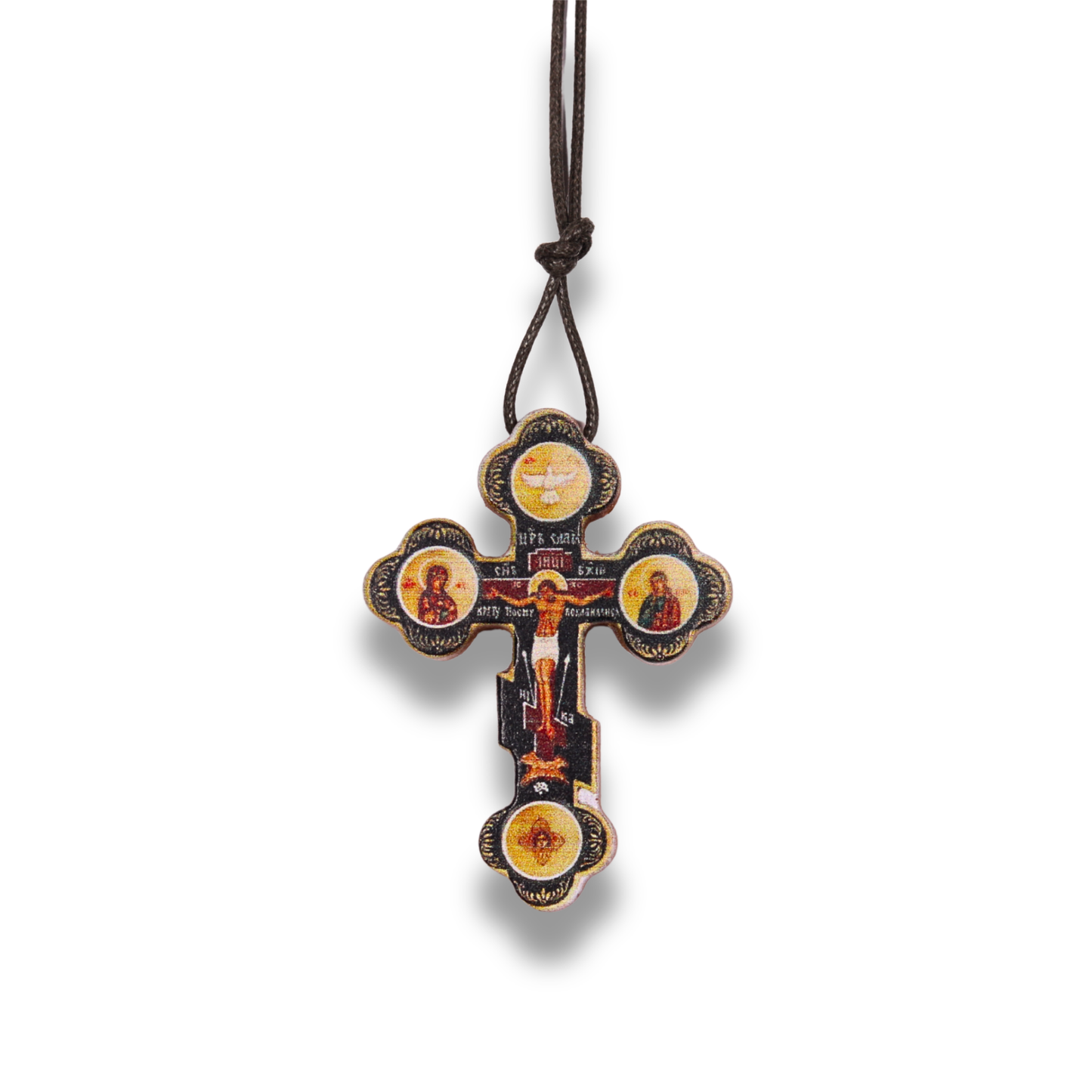 Russian Orthodox Icon Cross Necklace