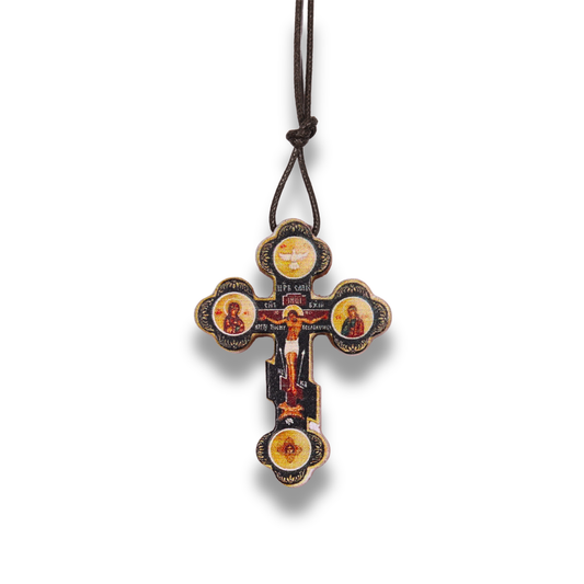 Russian Orthodox Icon Cross Necklace