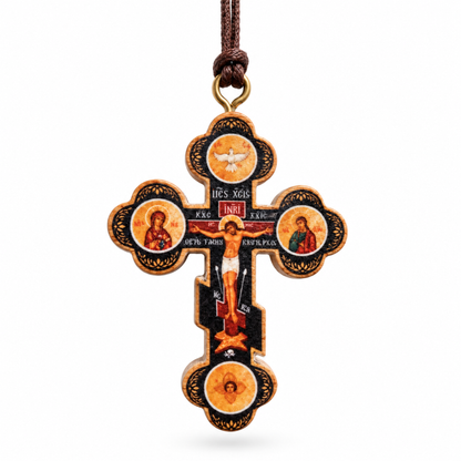 Russian Orthodox Icon Cross Necklace