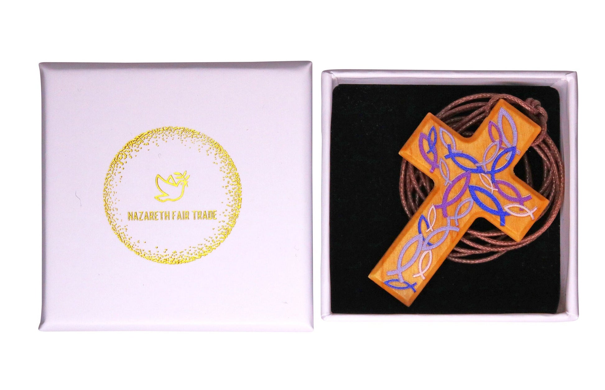 Handcrafted Sea of Galilee Faith Cross Pendant