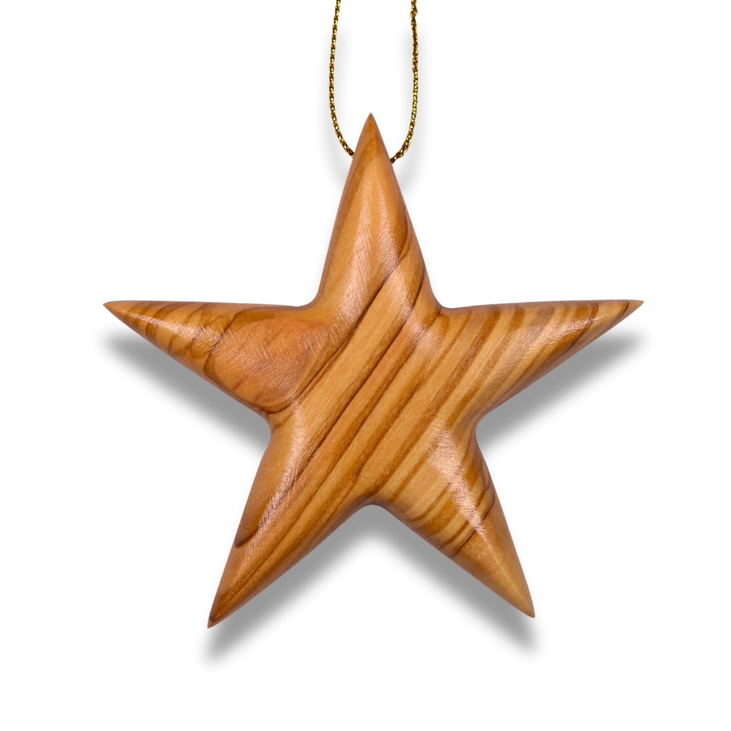 Star of Bethlehem Olive Wood Ornament
