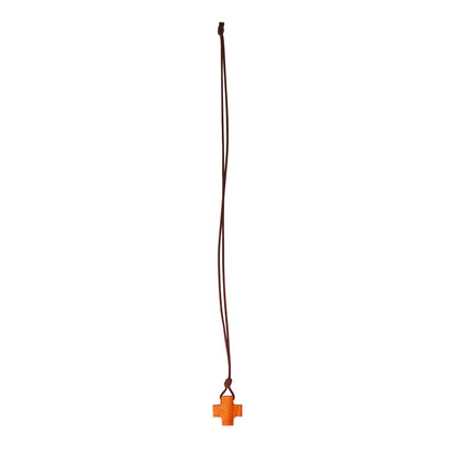 Stillpoint Olive Wood Cross Necklace With Cord