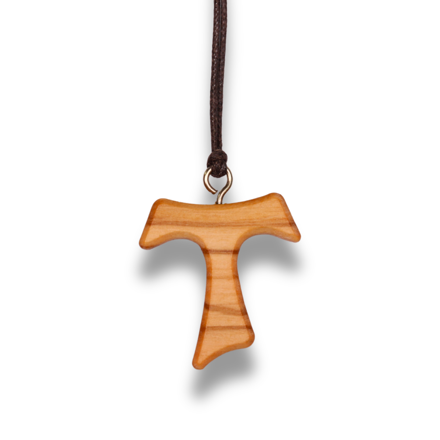 Tav Cross Olive Wood Necklace