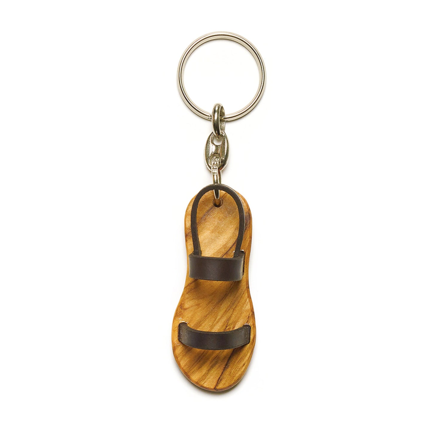 Pilgrimage olive wood keychain handmade in Nazareth